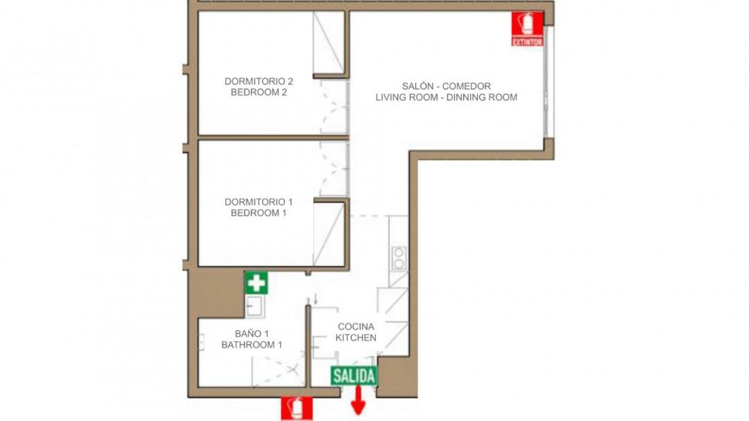 2 Bedrooms 1 Bathroom Furnished - Justicia - Executive Style - Mintystay Madrid Buitenkant foto